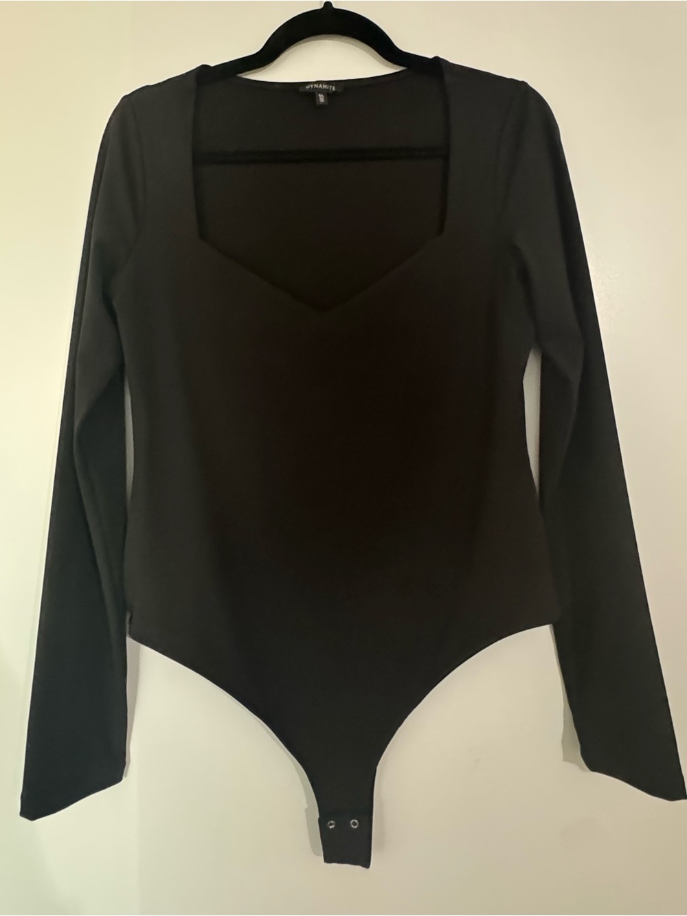 Dynamite Raye Sculpt Sweetheart Bodysuit | Size Large | Black- New without Tags